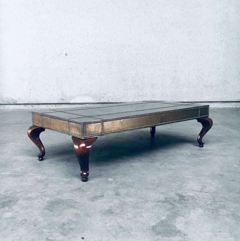 photo for sale Eclectische Salontafel In Messing, Frankrijk, Ca. Jaren 1960