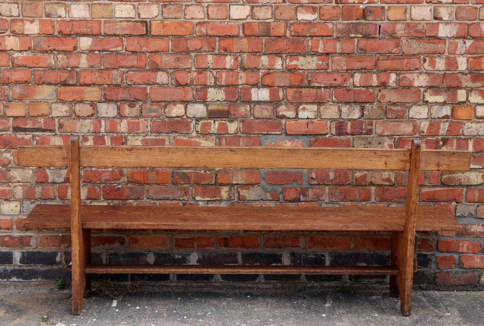 photo furniture A Lovely Quality Wooden Railway Bench, Later Sign Written For Hogsmeade Station.
