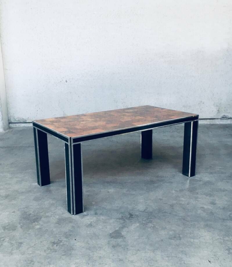 Italian Design Impressive Dining Table By Willy Rizzo For Mario Sabot, 1970's photo Furniture