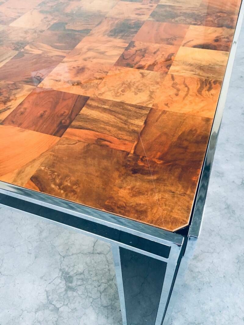 photo buy Italian Design Impressive Dining Table By Willy Rizzo For Mario Sabot, 1970's
