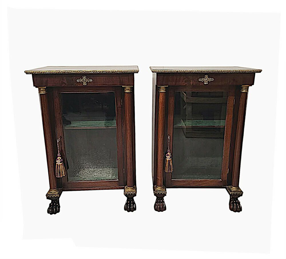 A Stunning Pair Of 19th Century Pier Or Side Cabinets