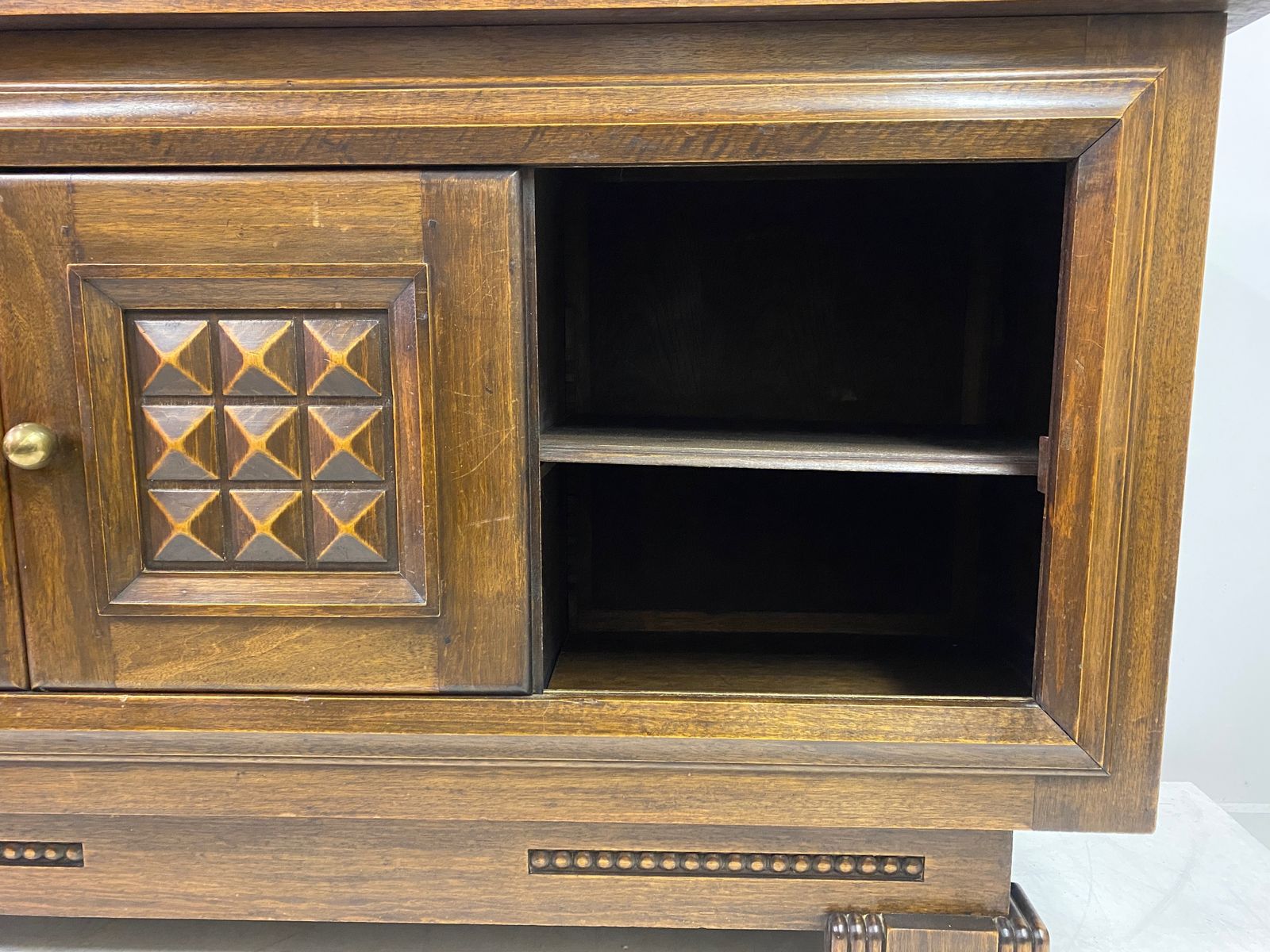 French 1940s Brutalist Oak Sideboard photo vinterior