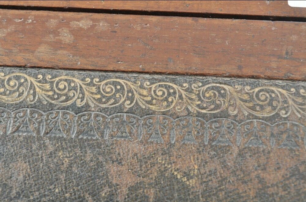 A William IV Mahogany Sliding Top Davenport photo vintage