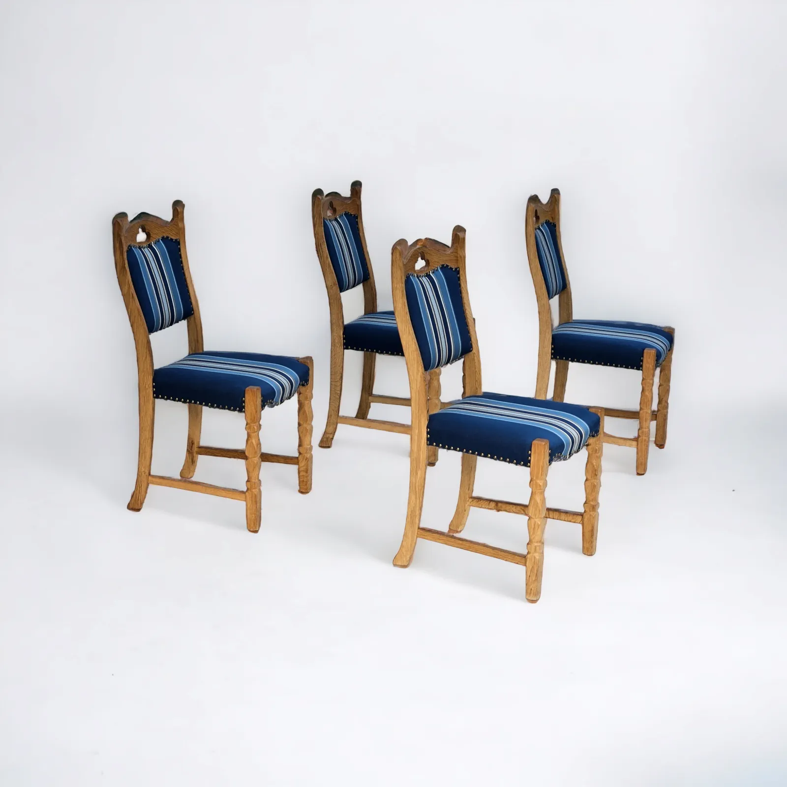 1960s, Set Of 4 Pcs Danish Dinning Chairs, Original Very Good Condition.