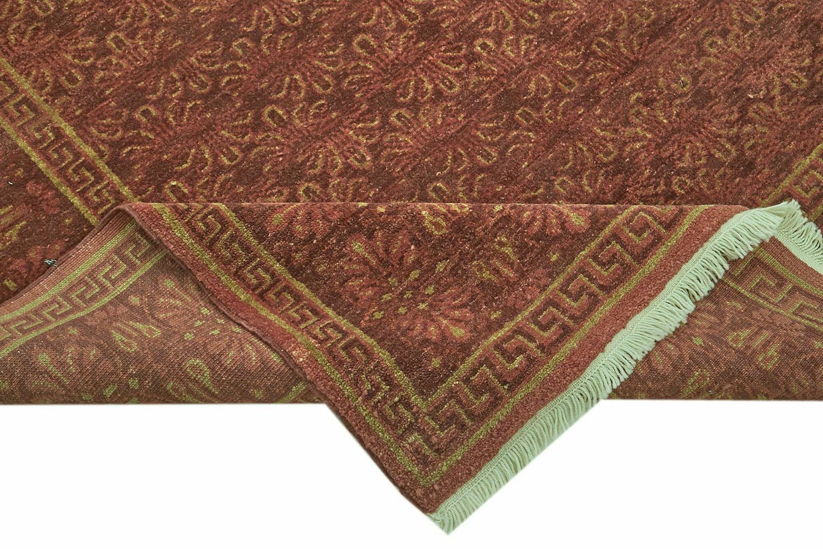 7x9 Red Oushak Rug, Oriental photo vinterior