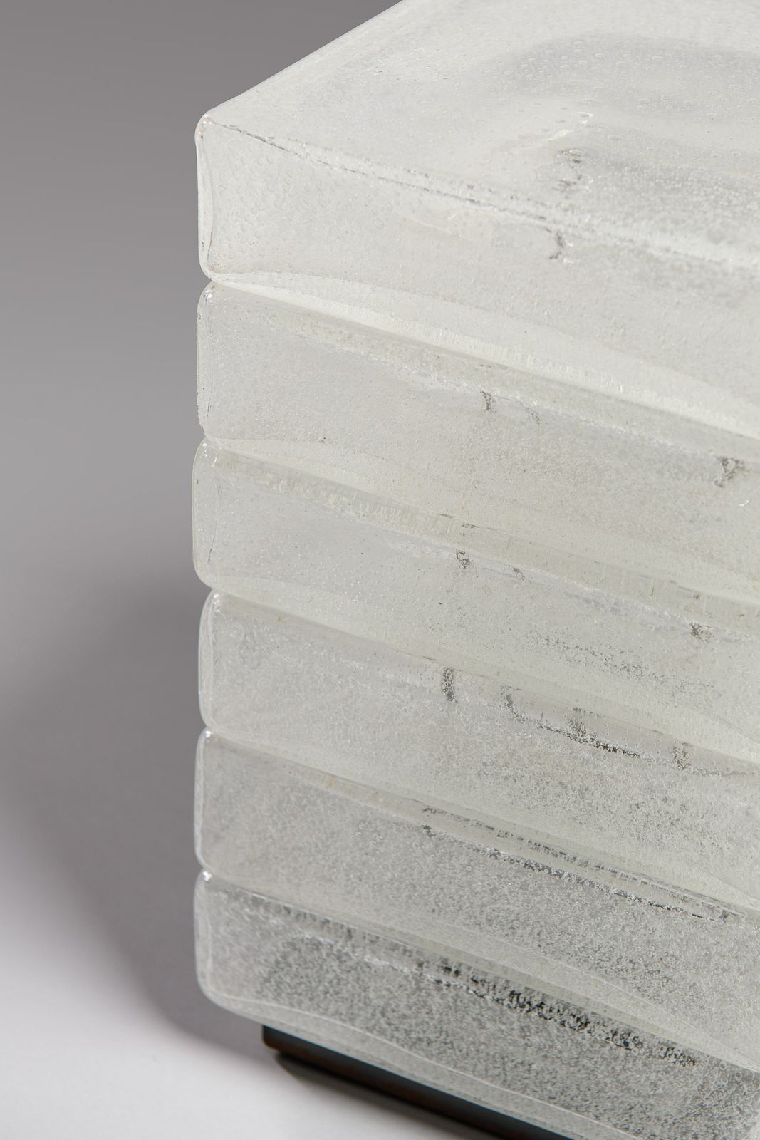 Carlo Nason, Table Lamp In 'Pulegoso' Glass, Murano, Late 1960s photo for sale