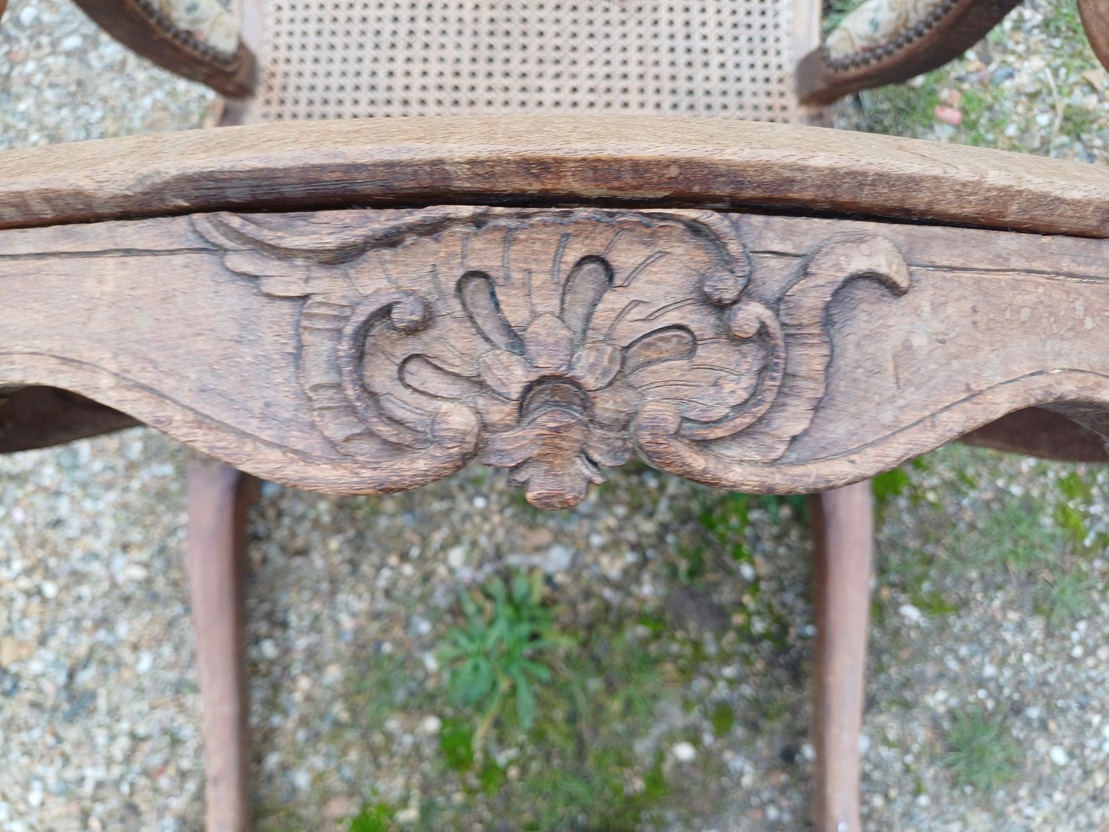 photo furniture Louis Philippe Armchair Wood And Cannage