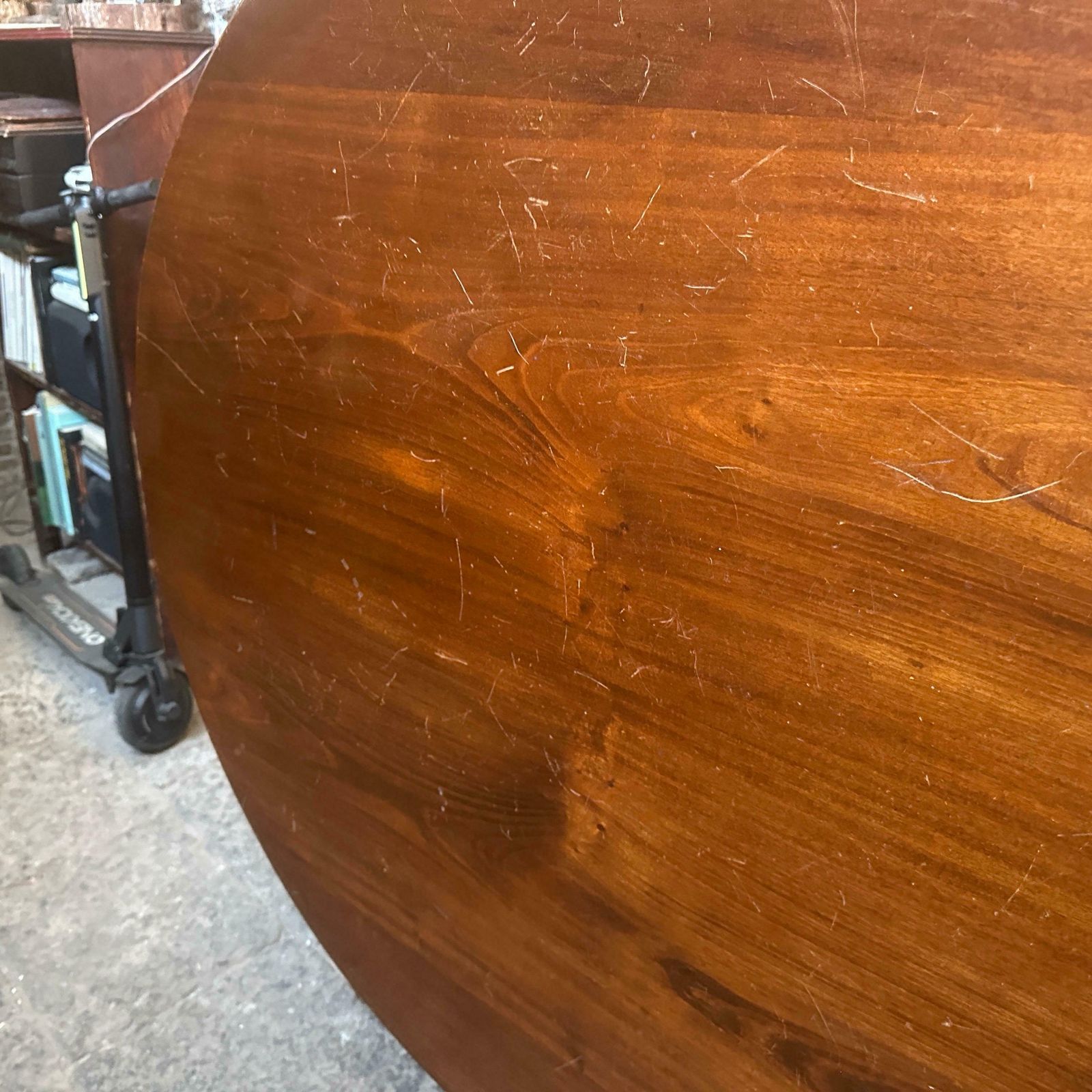 photo buy 1840s Empire Veneered Mahogany Wood Sicilian Round Tilt Top Table