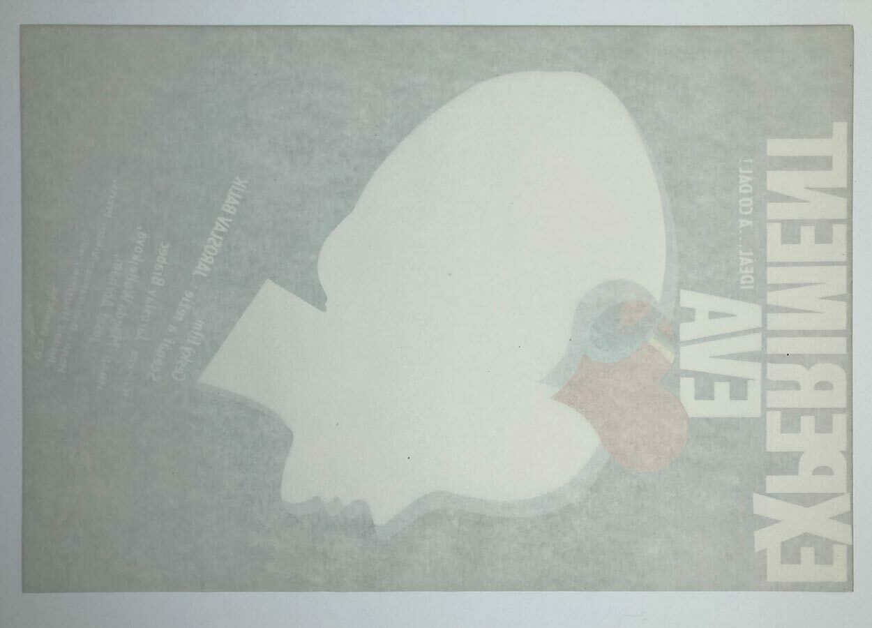 Movie Poster, Experiment Eva, Zdeněk Vlach, 1986 photo buy