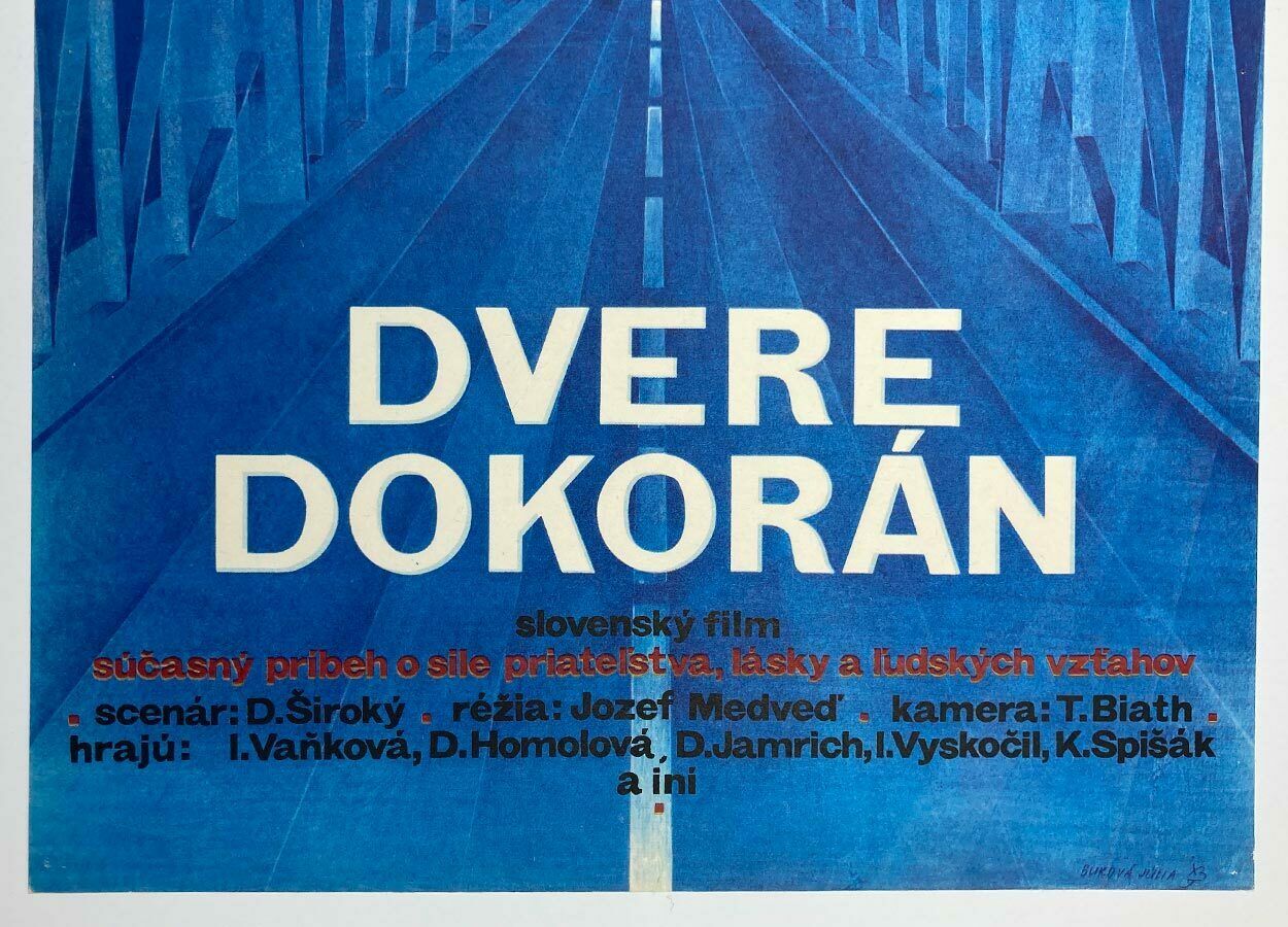 Movie Poster, Doors Wide Open, Júlia Buková, 1977 photo for sale