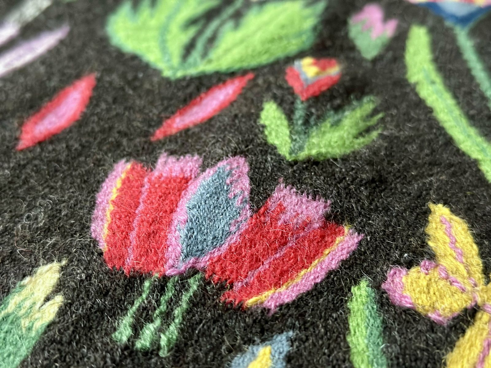 Vintage Swedish Flamskvavnad From Skåne, In Wool Tapestry photo for sale