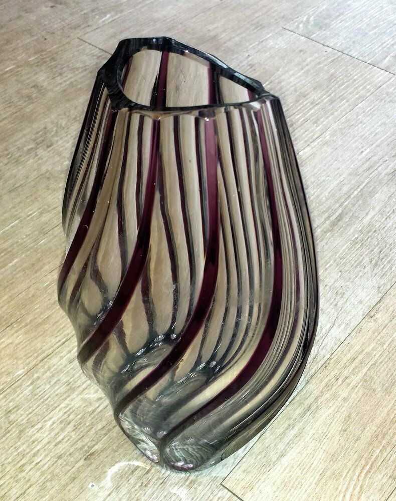 Antique Crystal Vase By Joh. Oertel photo for sale