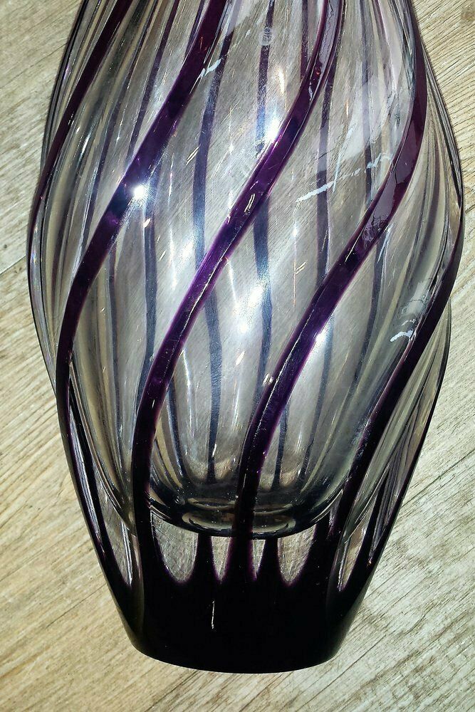 Antique Crystal Vase By Joh. Oertel photo Home Decor