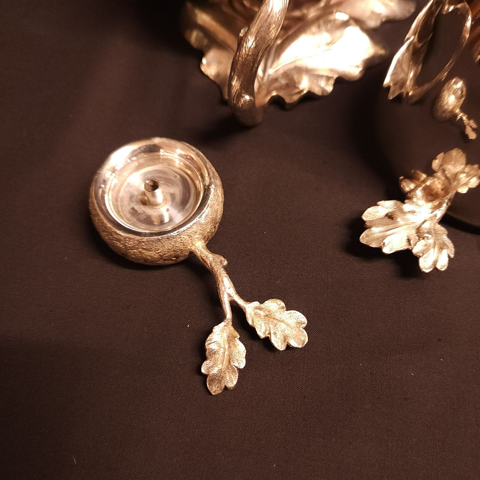 Victorian Silver Plated Warmer In The Shape Of An Acorn photo vintage