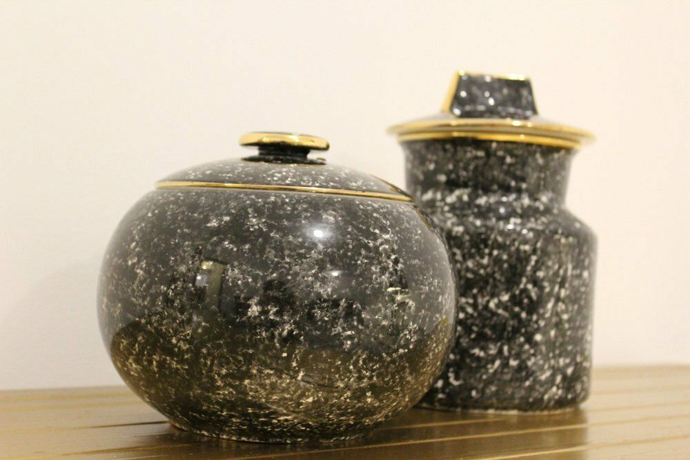 Ceramic Art Deco Vases, 1940, Set Of 2 photo buy