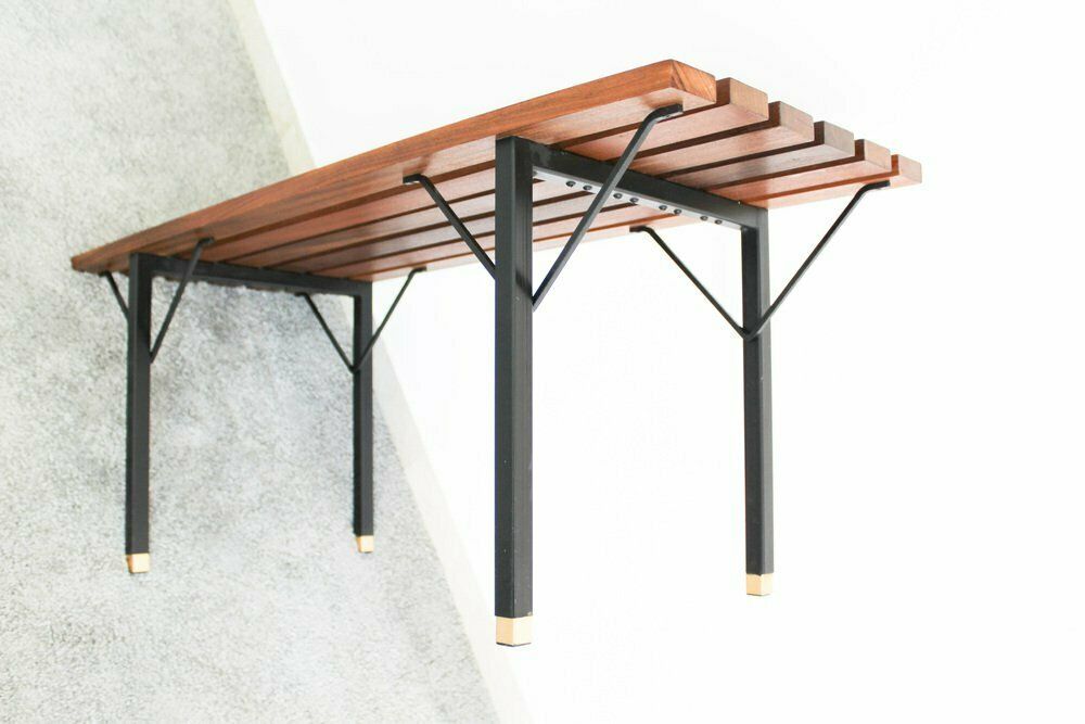 photo for sale Rosewood Benches With Shelves, Italy, 1970s, Set Of 2