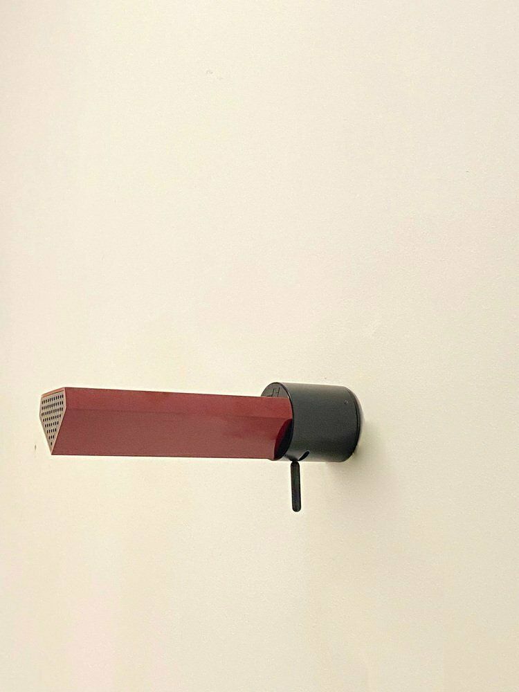 Italian Burgundy Wall Lamps By Gianfranco Frattini, 1980s, Set Of 3 photo vinterior