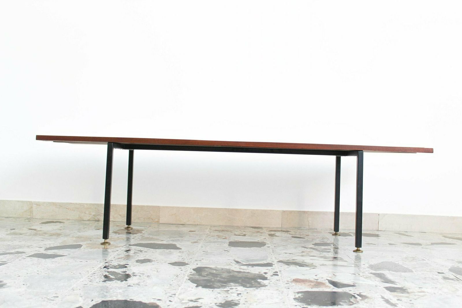 photo for sale Bench In Rosewood And Metal, Italy, 1970s