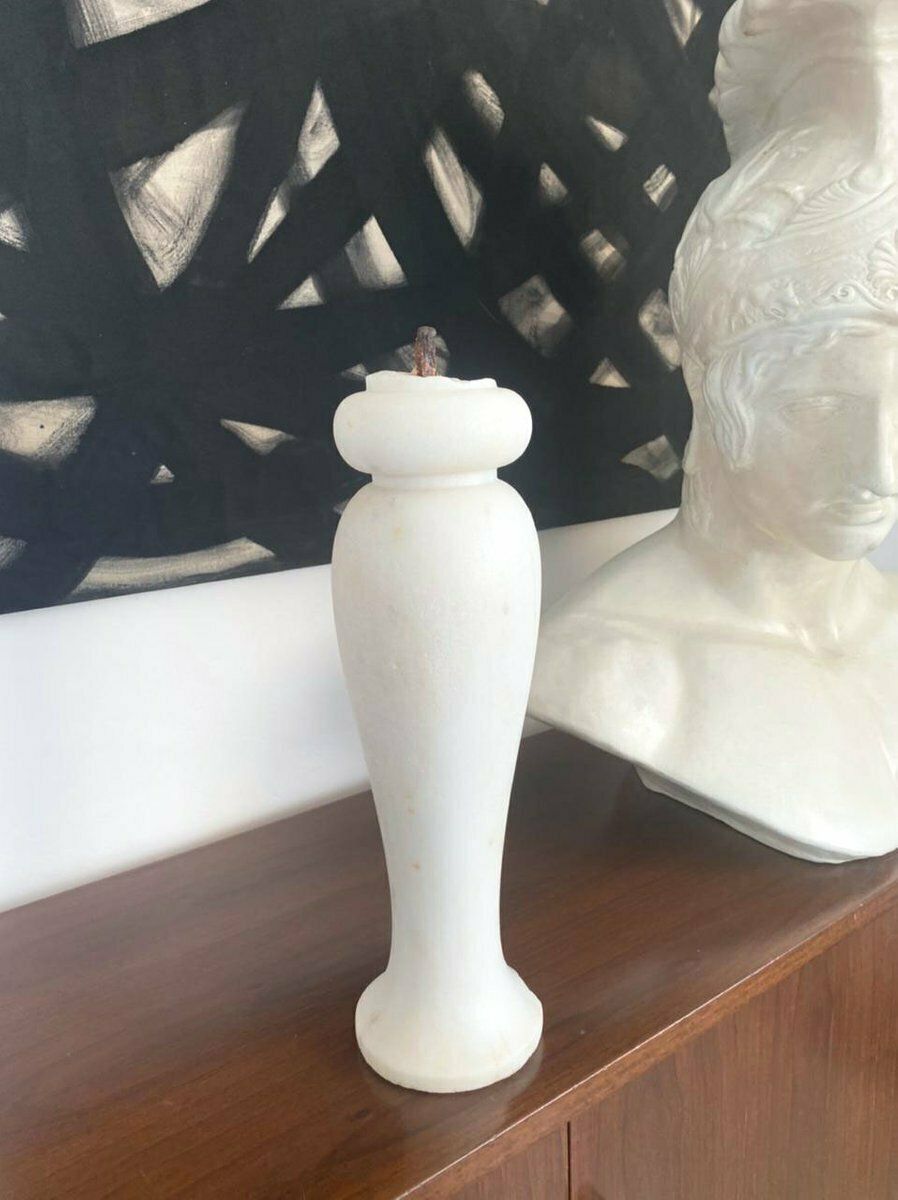 Antique White In White Verona Stone, Early 1900s, Marble photo Home Decor