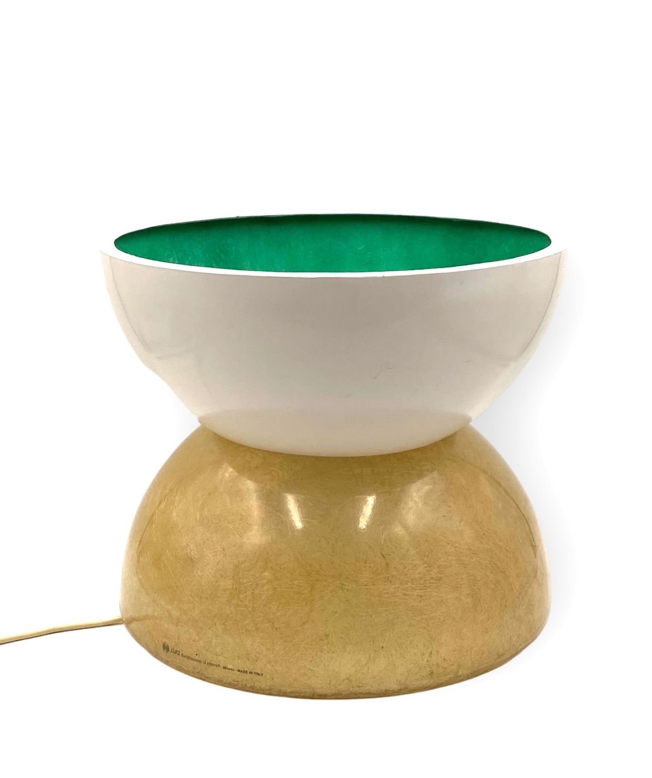 Planter / Pot Fiberglass Lamp, Luci Milano Italy, 1970s photo for sale