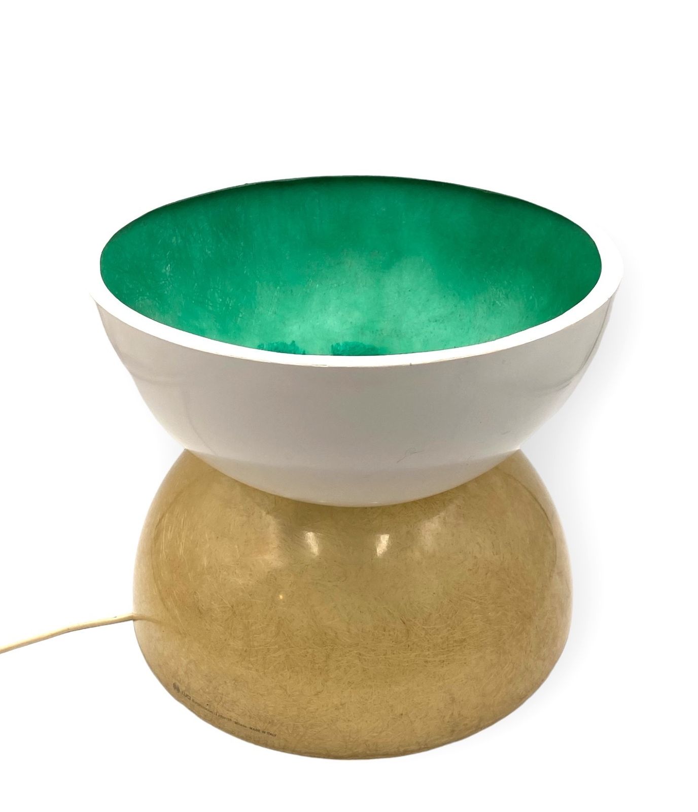 Planter / Pot Fiberglass Lamp, Luci Milano Italy, 1970s photo 750.0