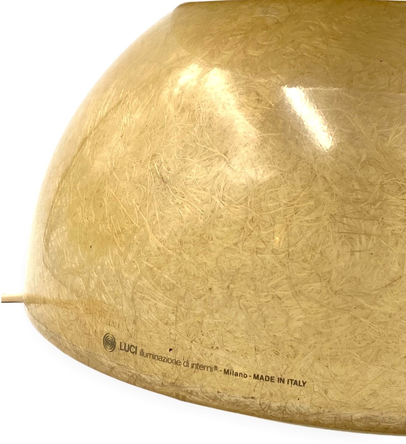 photo for sale Planter / Pot Fiberglass Lamp, Luci Milano Italy, 1970s