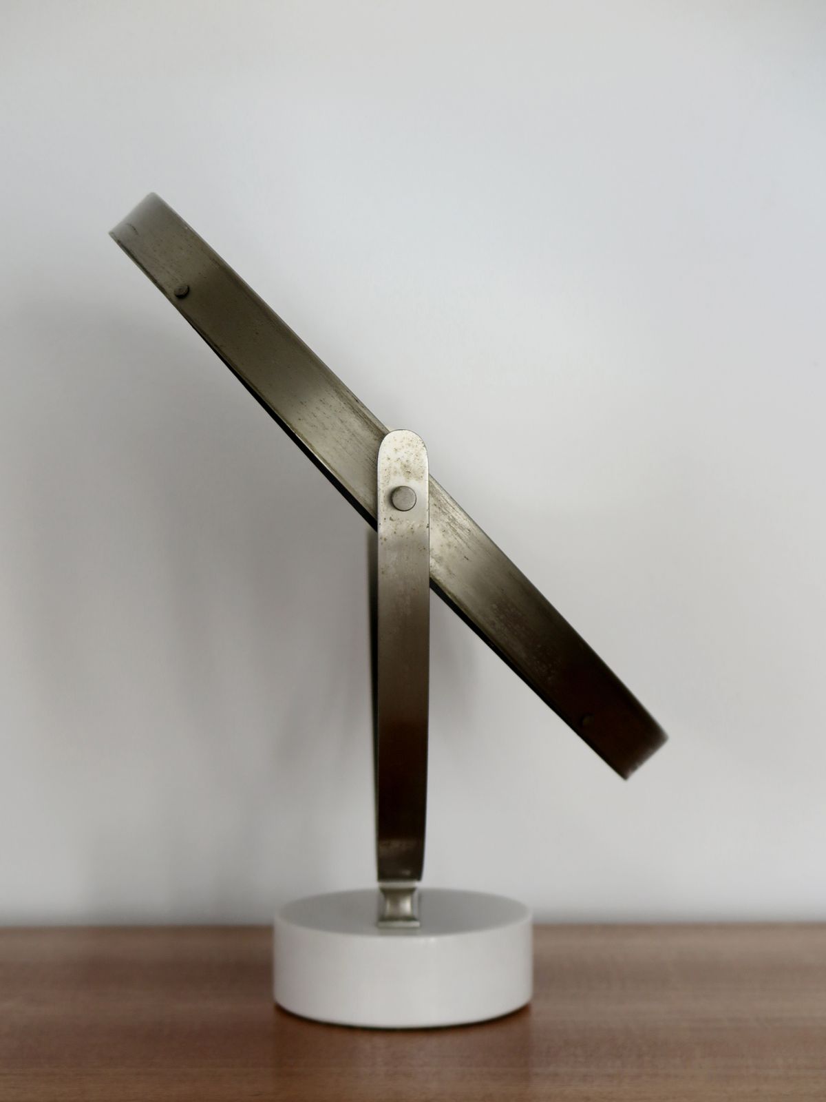 Sergio Mazza For Artemide Italian Midcentury Marble And Metal Table Mirror, 1960s photo furniture