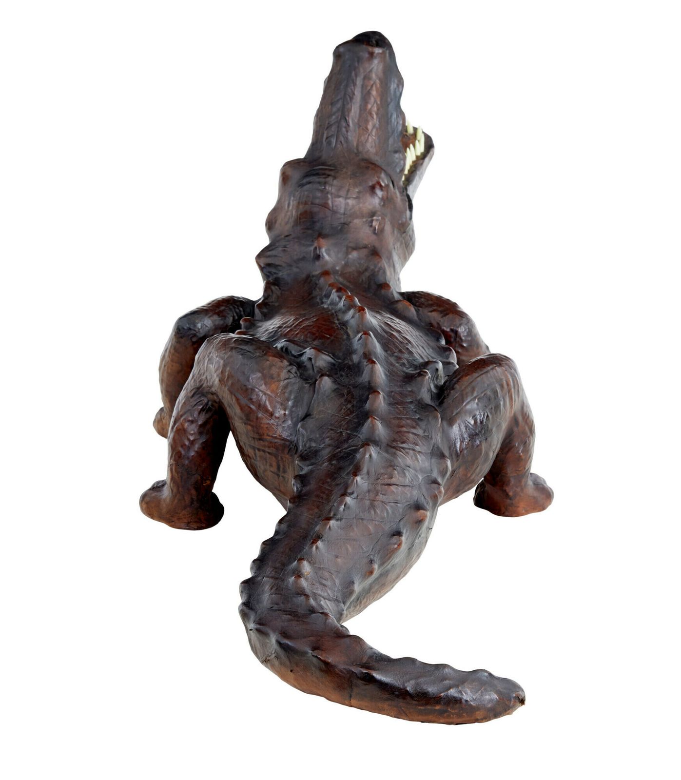 20th Century Decorative Leather Model Of A Crocodile photo buy
