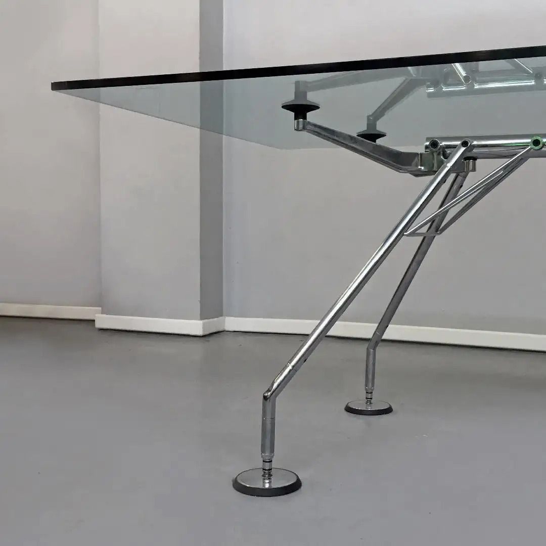 Sir Norman Foster Original Tecno 1980s Mid Century Tables For Sale X4 Available photo furniture
