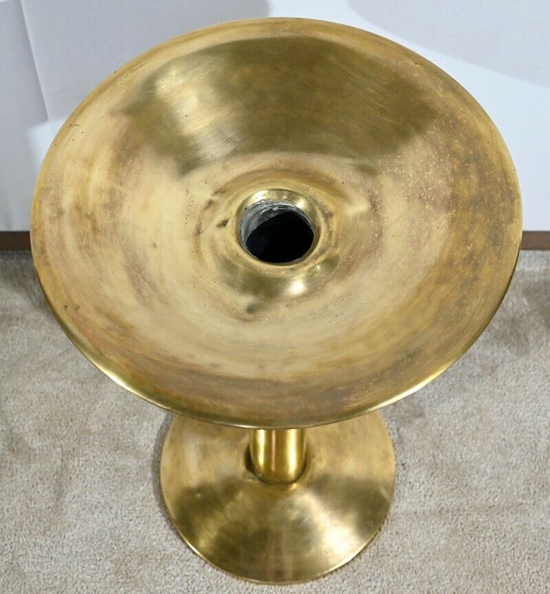 Brass Dentist's Spittoon, Lepori Frères Construction   Early 20th Century photo Home Decor