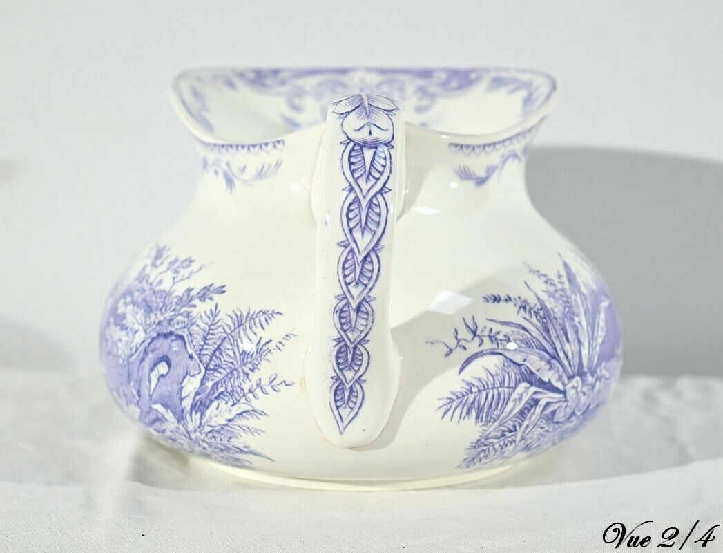 Sarreguemines Ceramic Toilet Set, Duck Collection – Late 19th Century photo vinterior