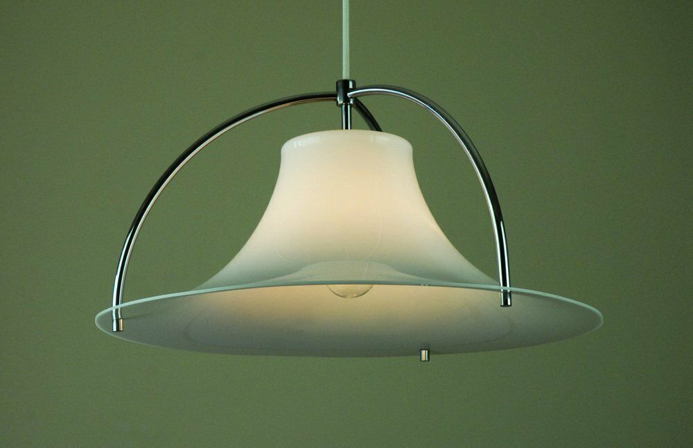 Single Pendant Lamp By Jo Hammerborg For Fog & Mørup, Denmark, 1970s photo 595.0