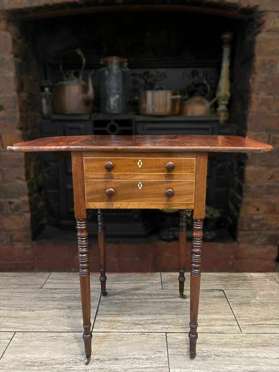 Georgian Mahogany Baby Pembroke Table Circa 1800 photo for sale