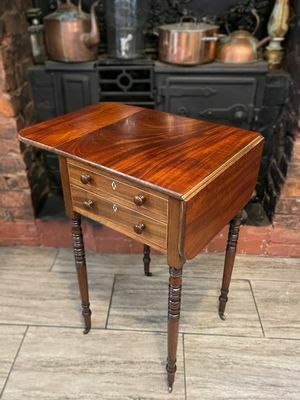 Georgian Mahogany Baby Pembroke Table Circa 1800 photo buy