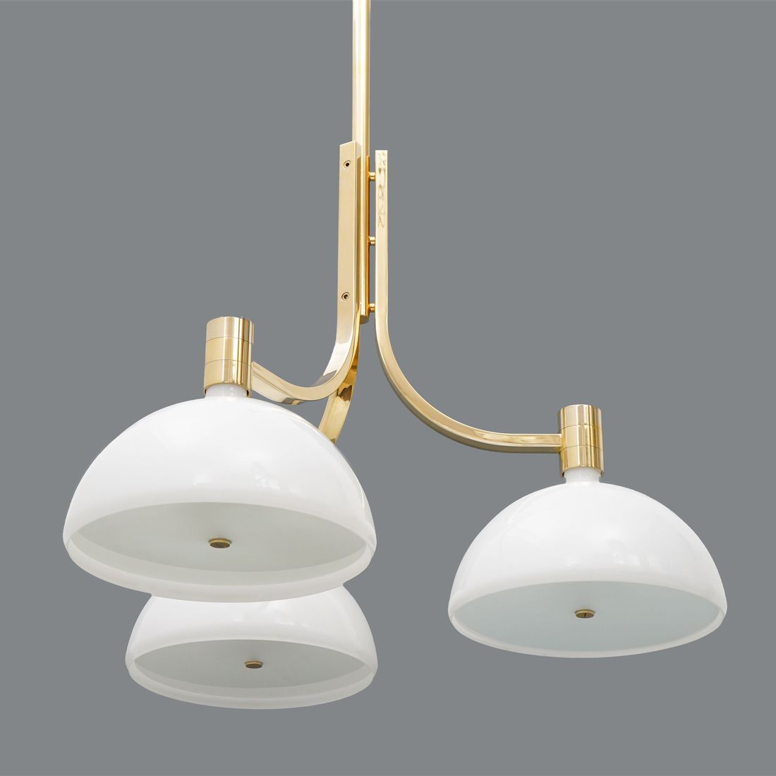 Gold Plated "As/Am" Chandelier By Franco Albini And Franca Helg For Sirrah, 1970s