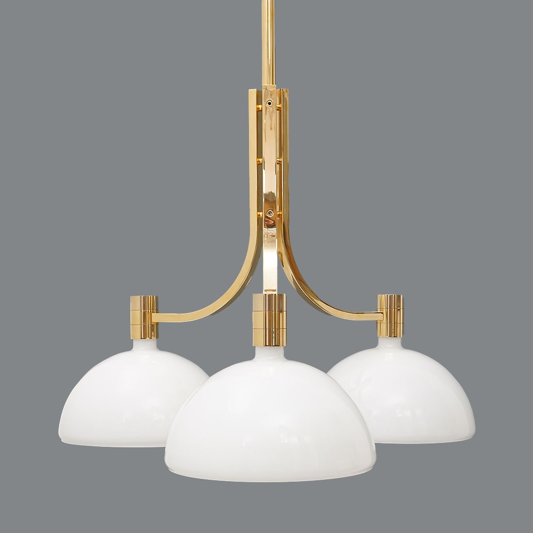 photo furniture Gold Plated "As/Am" Chandelier By Franco Albini And Franca Helg For Sirrah, 1970s