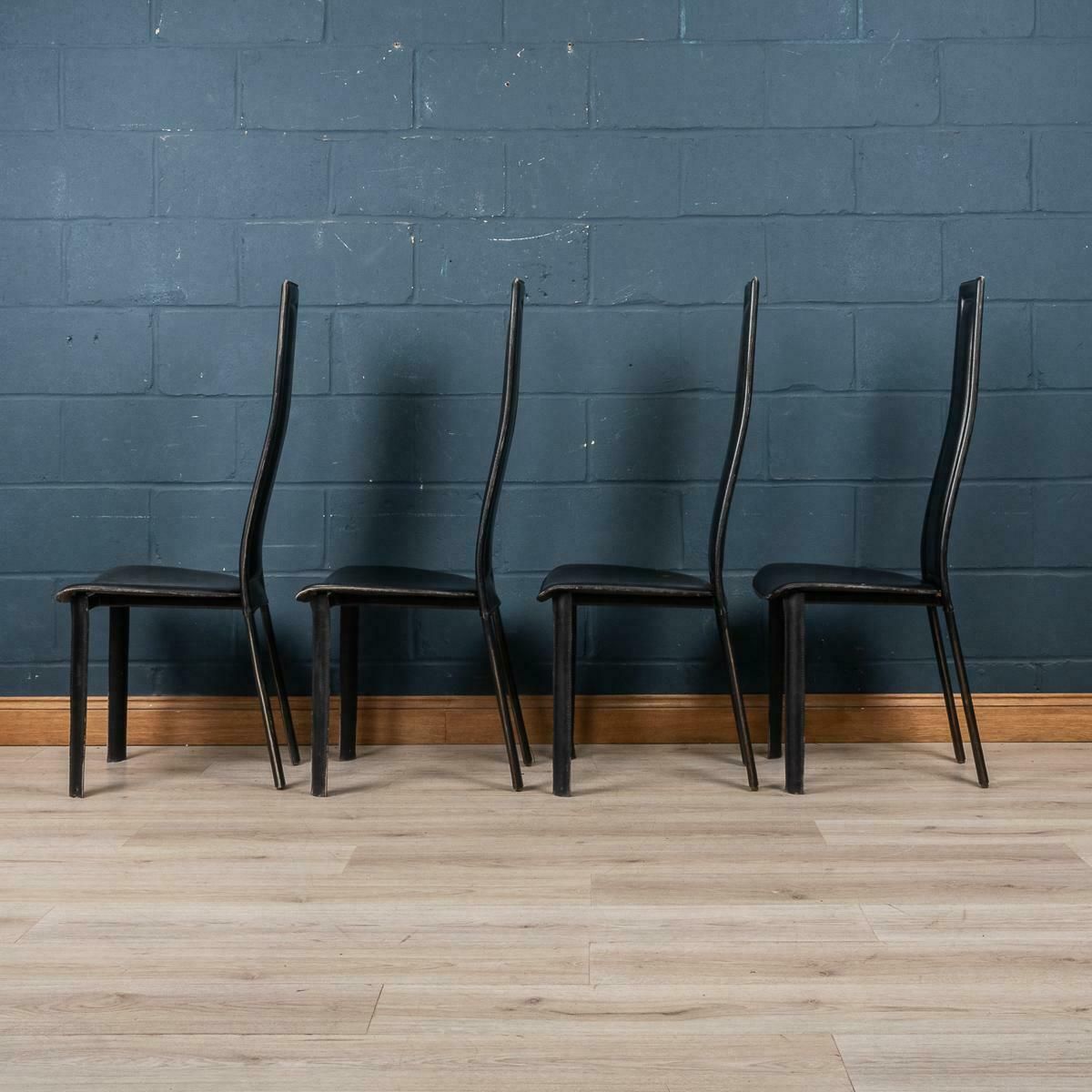 20th Century Italian Set Of Four Dining Chairs By Giorgio Cattelan For Emmepi photo Furniture