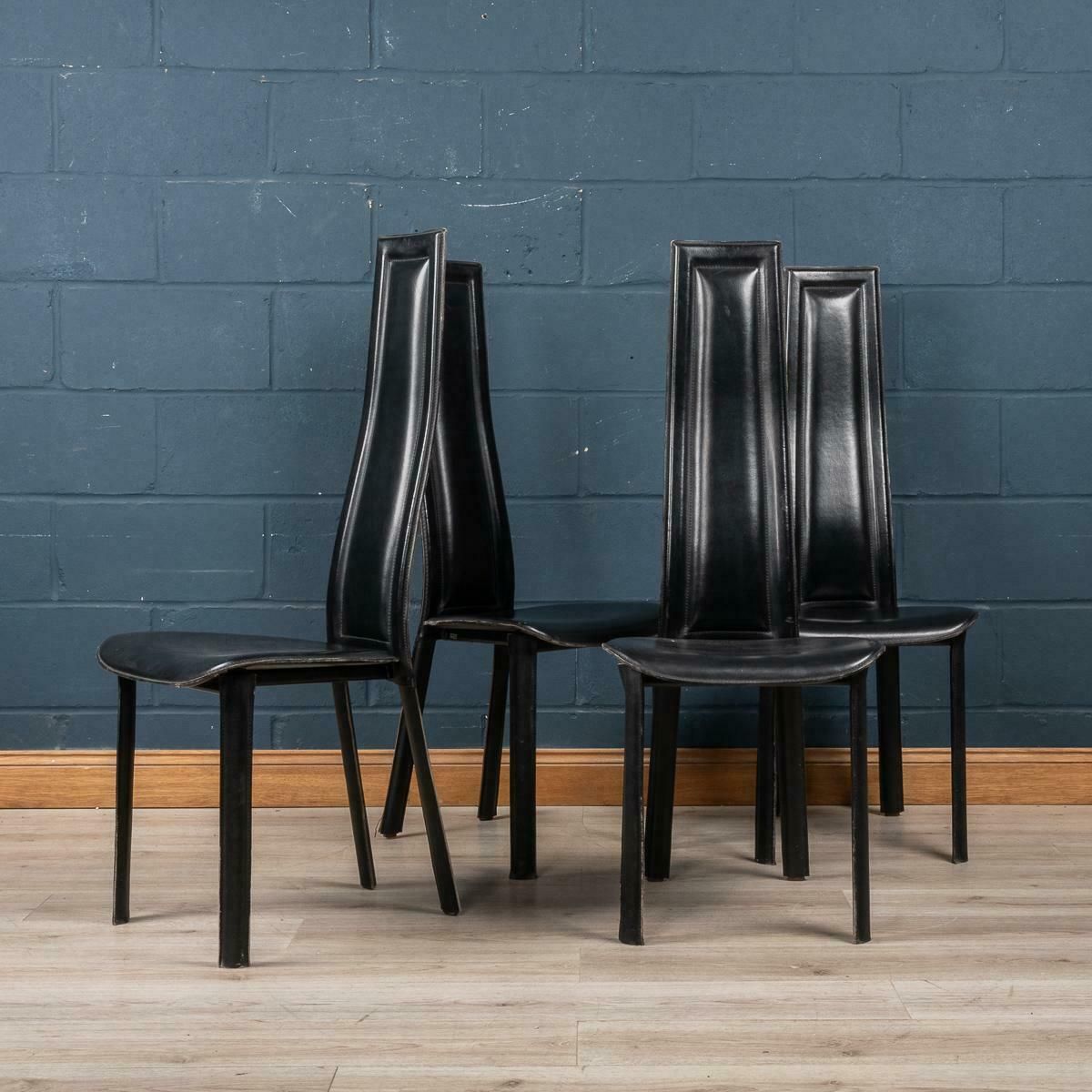 20th Century Italian Set Of Four Dining Chairs By Giorgio Cattelan For Emmepi photo buy