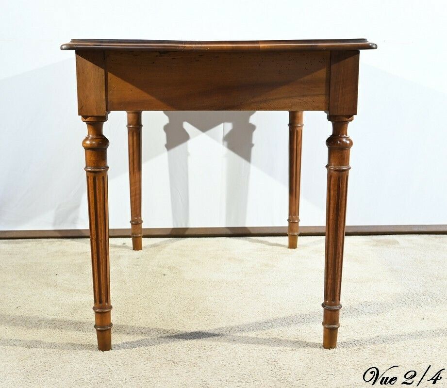 photo vintage Walnut Office Table, Louis XVI Style – 1900