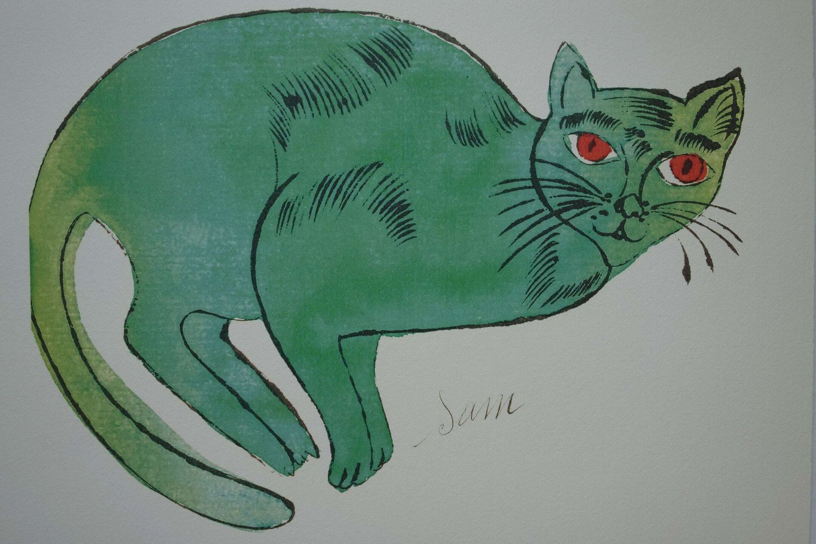 Fine Pop Art Limited Edition Print   Illustration   Cat, Andy Warhol, Signed & Numbered photo furniture