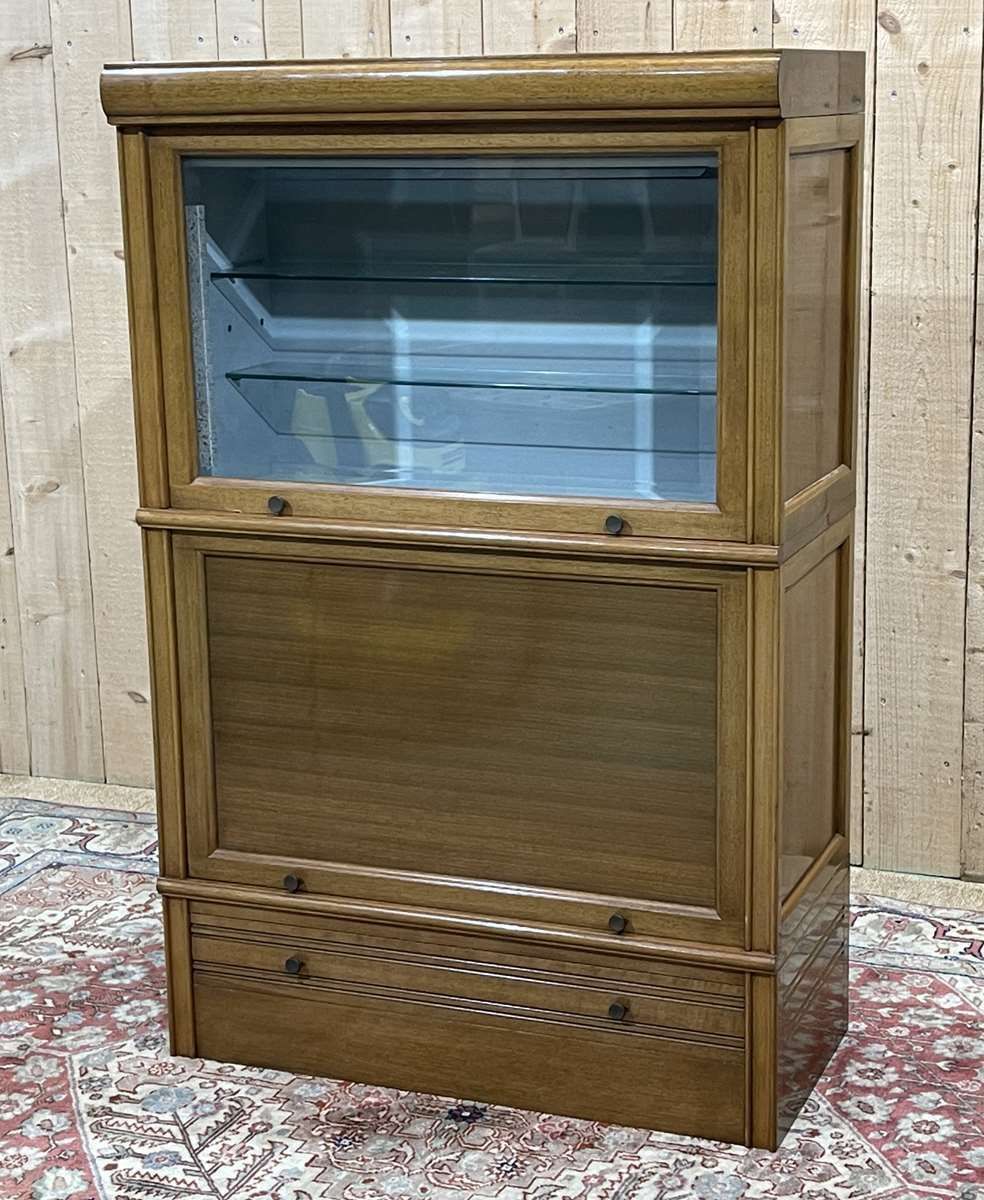 photo for sale Walnut And Oak Showcase From Md, 1960s