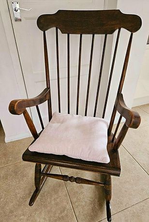 Beautiful 1950's Oak Rocking Chair photo Furniture