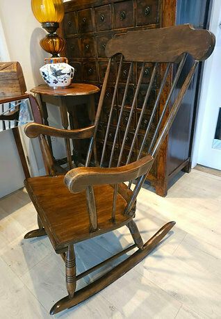Beautiful 1950's Oak Rocking Chair photo 299.0