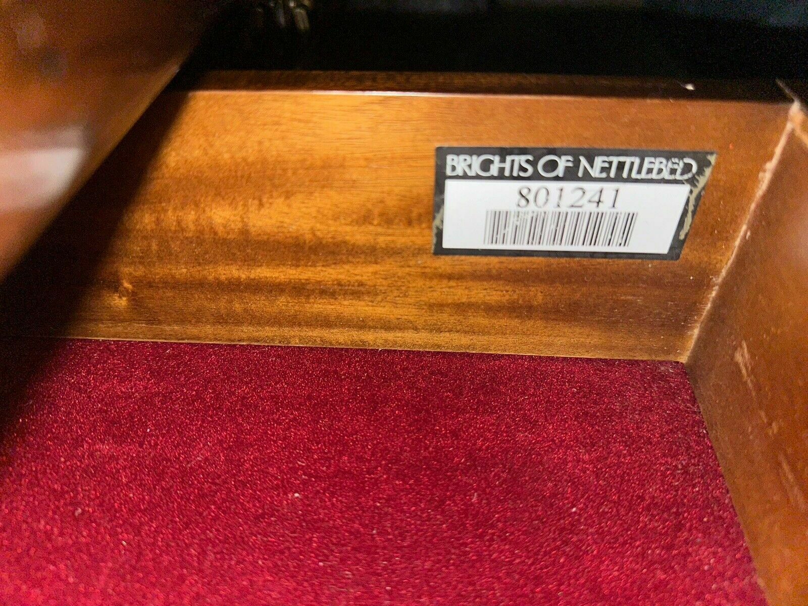 Brights Of Nettlebed, Stunning Double Side Flamed Mahogany Pedestal Desk photo furniture