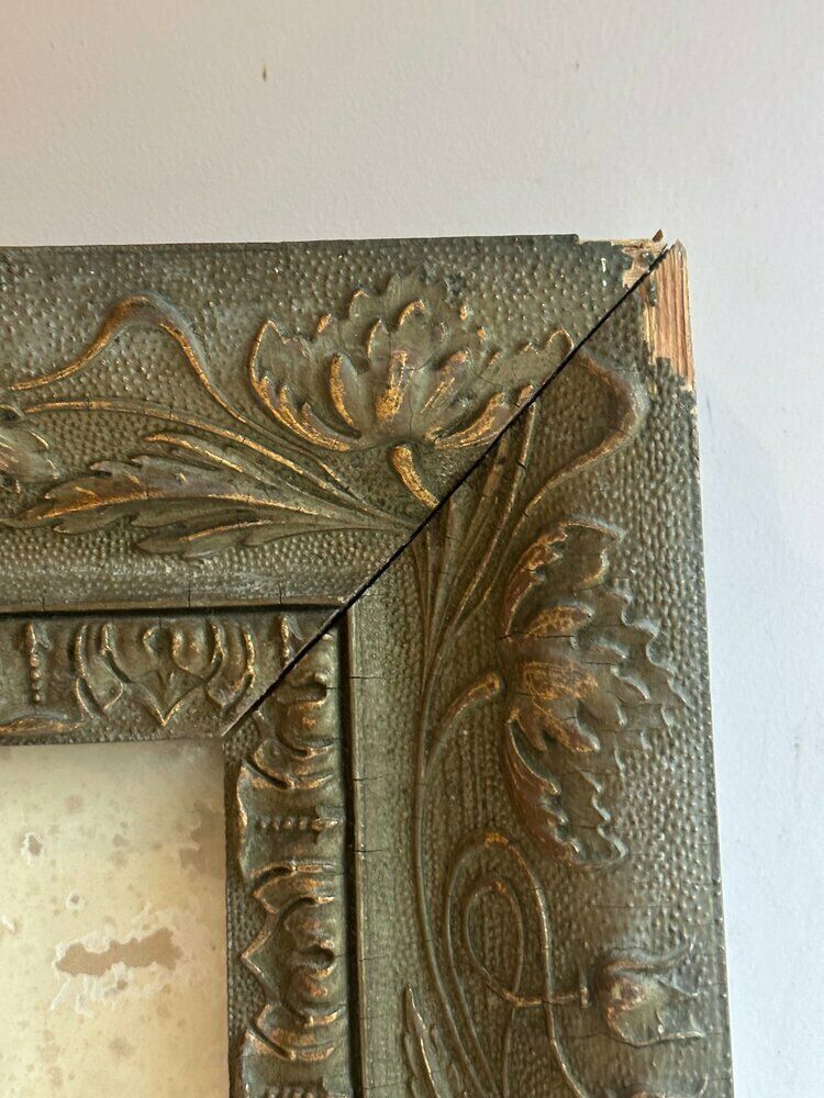 Beautiful Antique French Gilt Framed Portrait photo Art