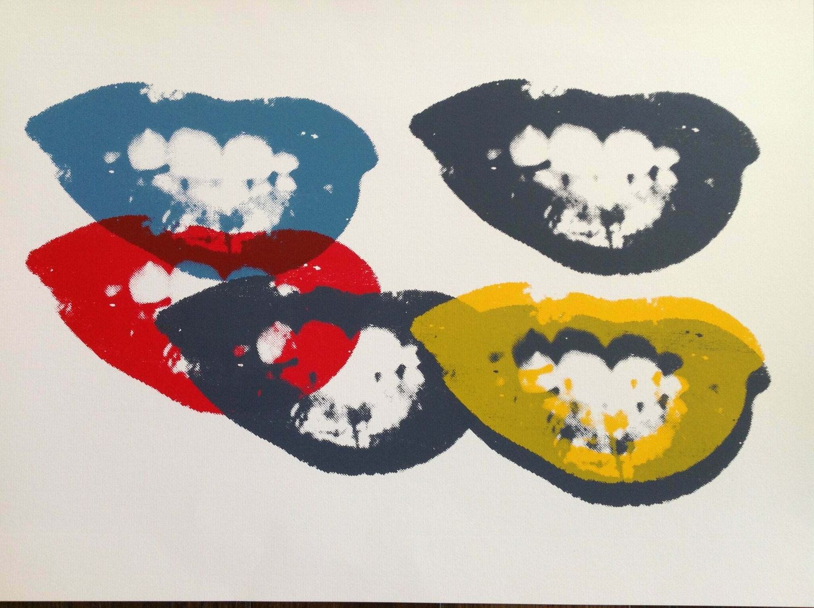 Andy Warhol 'Sunday B. Morning' I Love Your Kiss Forever.