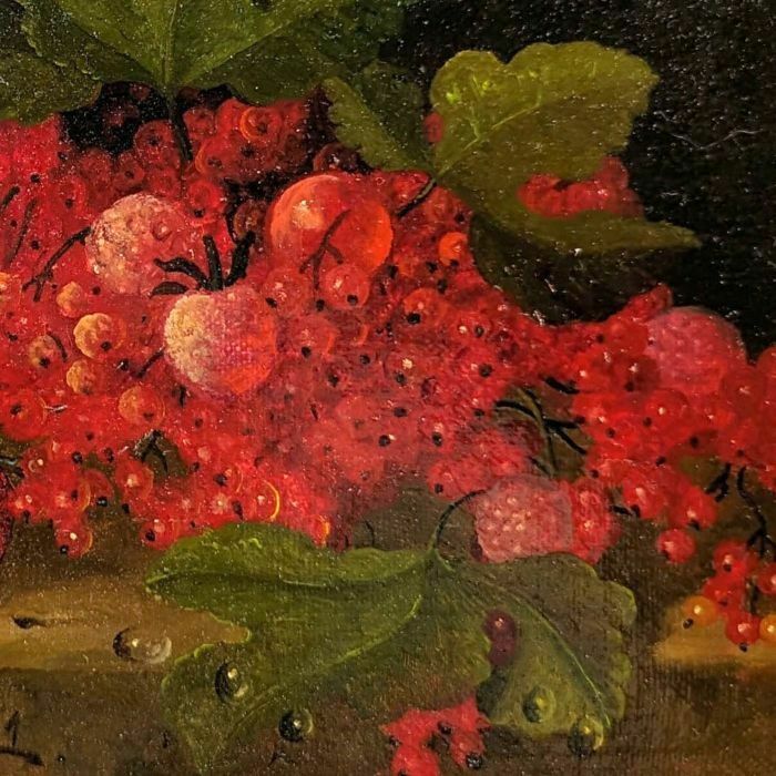 Still Life With Strawberries And Currants French School Philippe Lazare 20th Century photo for sale