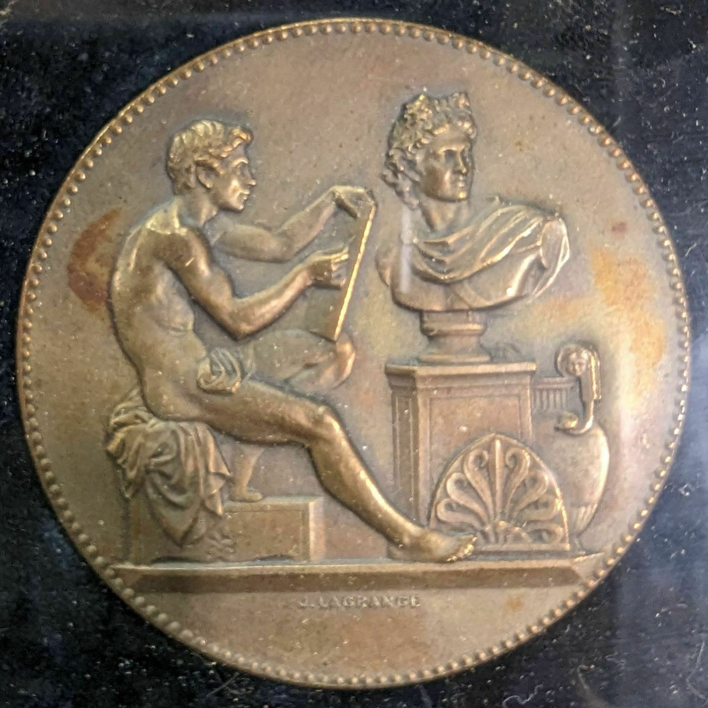 Collection Of Bronze And Silver Medals photo vintage