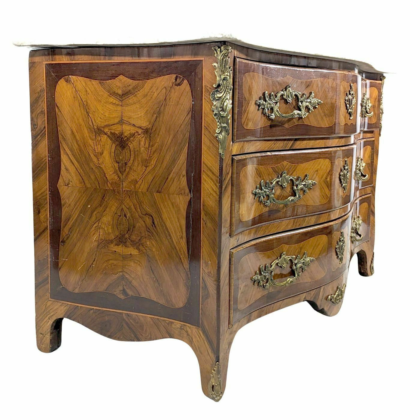 Louis XV Chest Of Drawers In Rosewood And Violet Wood, 18th Century photo for sale