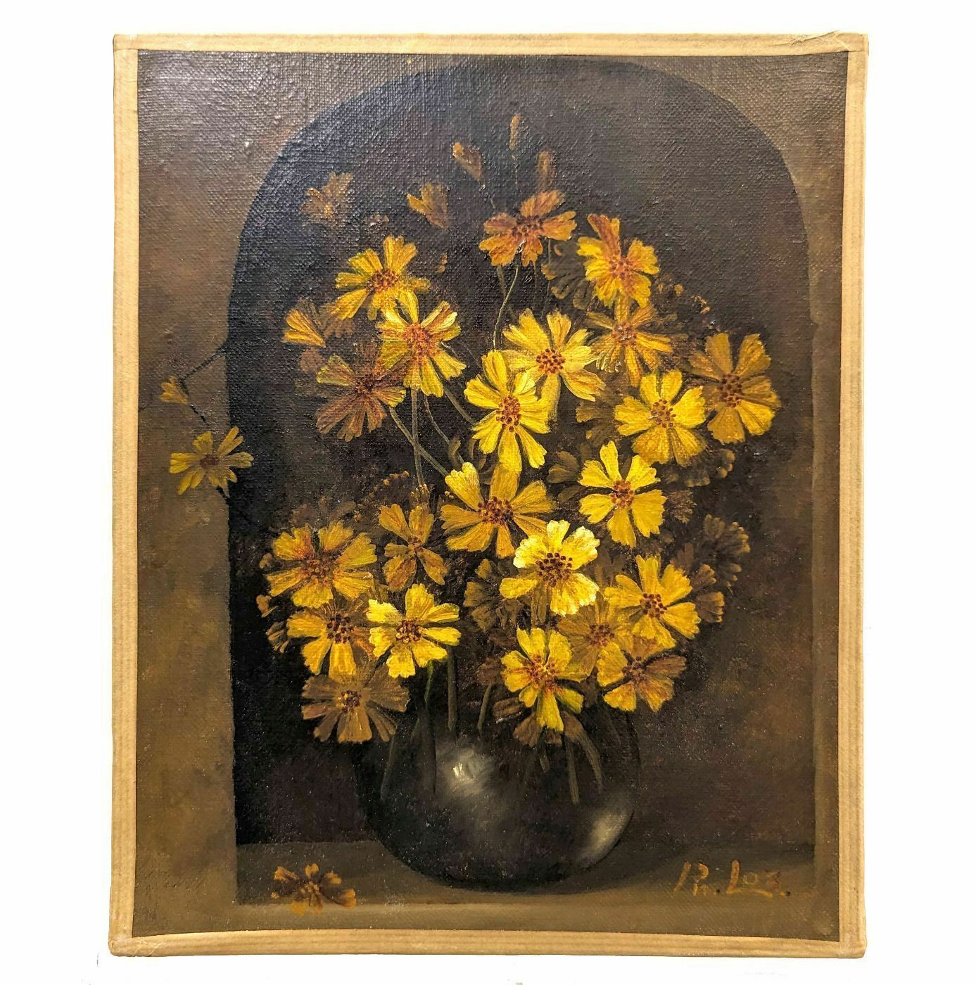 Still Life With Yellow Buttercups French School Philippe Lazare 20th Century